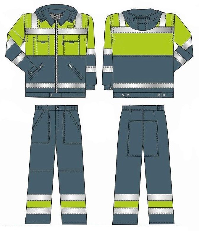 Костюм сигнальный ИТР летний лимонный