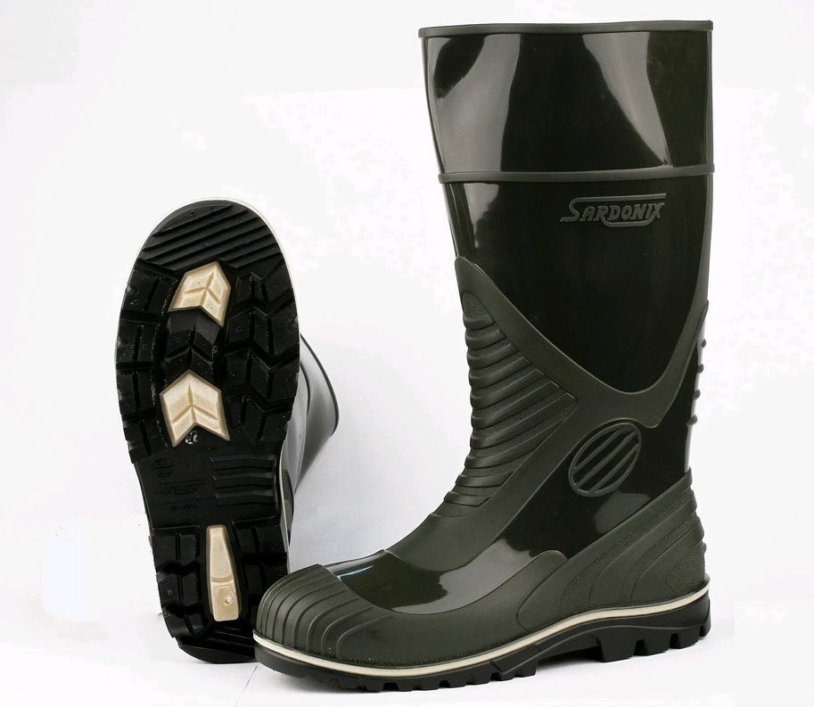 Сапоги мужские  Шахтер ПВХ с металлоподноском 