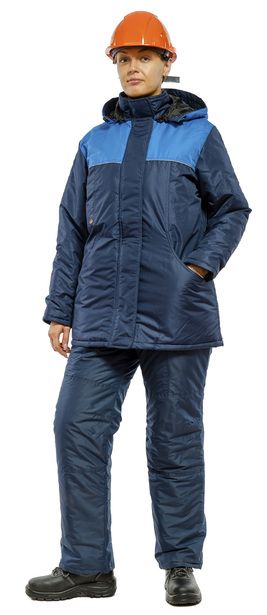 Куртка зимняя женская Снежана (синий/василек)