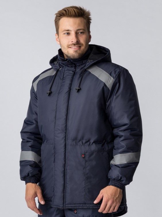 Куртка зимняя Прогресс (т.синий, тк.оксфорд)