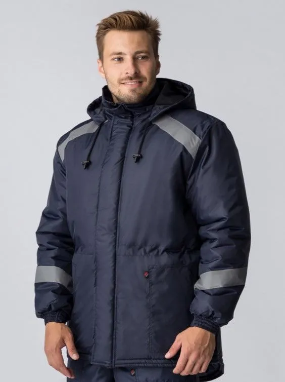 Куртка зимняя Прогресс (т.синий, тк.оксфорд)