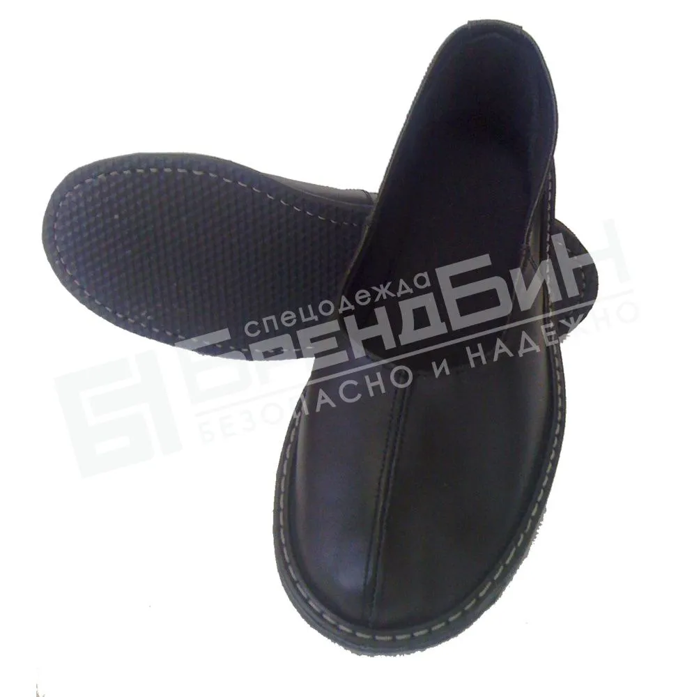 Тапочки кожаные